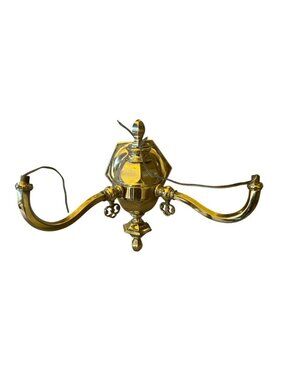 Vintage Hollywood Regency Style Wired Double Arm Gas Sconce Base Part